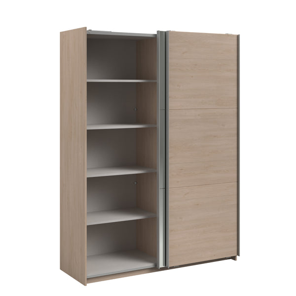 Swing Oak Mirrored Wardrobe