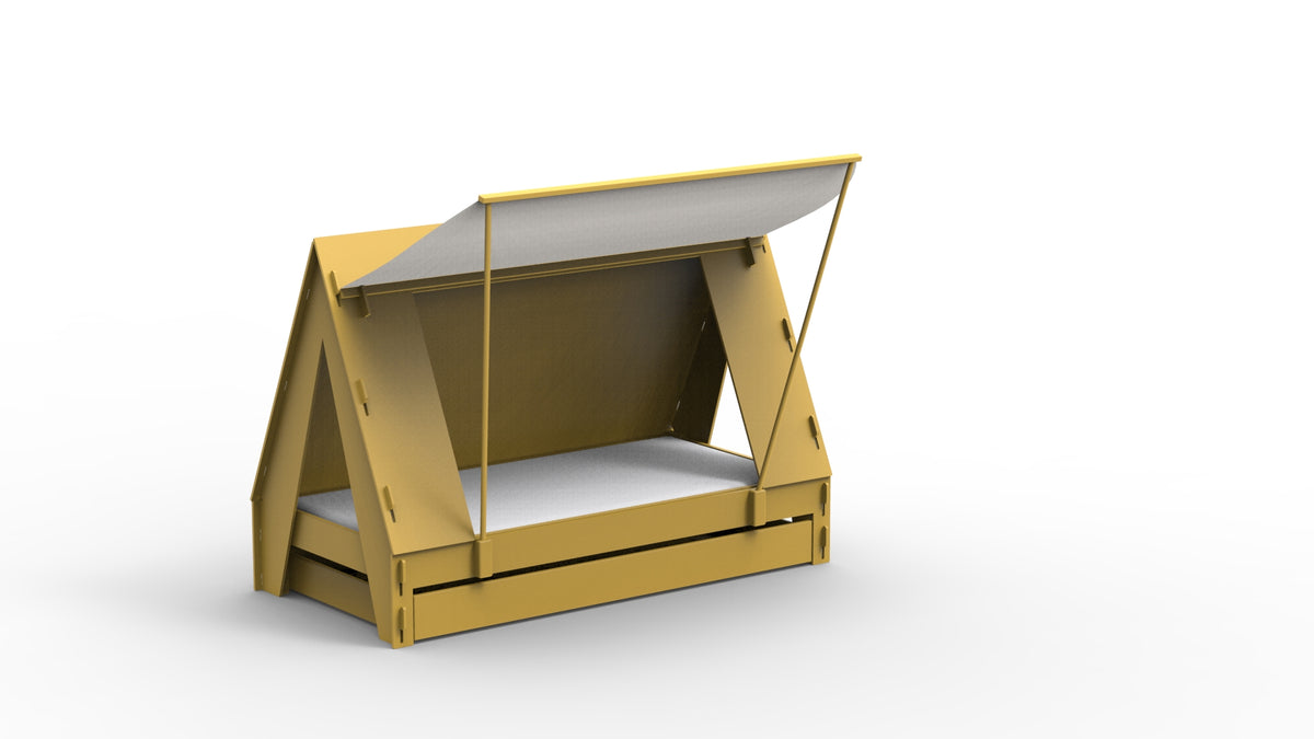Mathy by Bols Tent Bed with Trundle in Ochre
