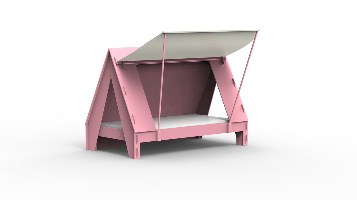 Mathy by Bols Tent Bed in Very Light Pink