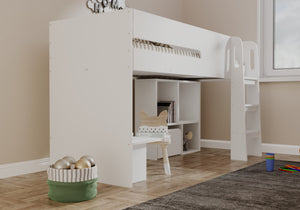 Tenby Mid Sleeper with Desk & Storage