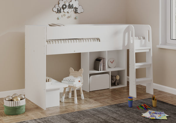 Tenby Mid Sleeper with Desk & Storage