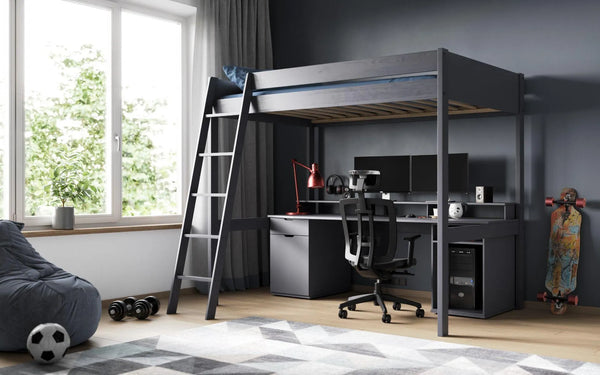 Tera Solid Wood Small Double Gaming High Sleeper