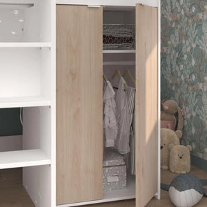 Tom Junior Highsleeper Bed with Wardrobe & Desk