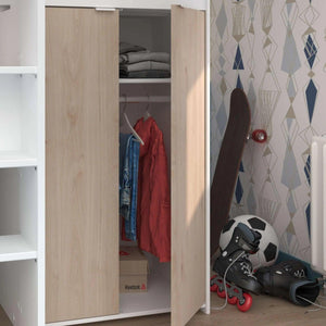 Tom Junior Highsleeper Bed with Wardrobe & Desk