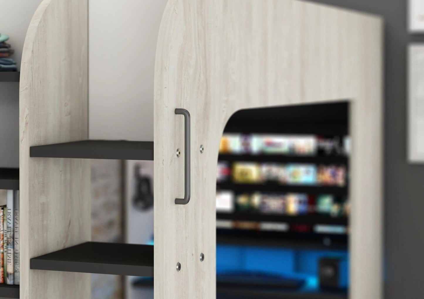 Trasman Loft Pod Gaming High sleeper with Pull-out Sofa (single)