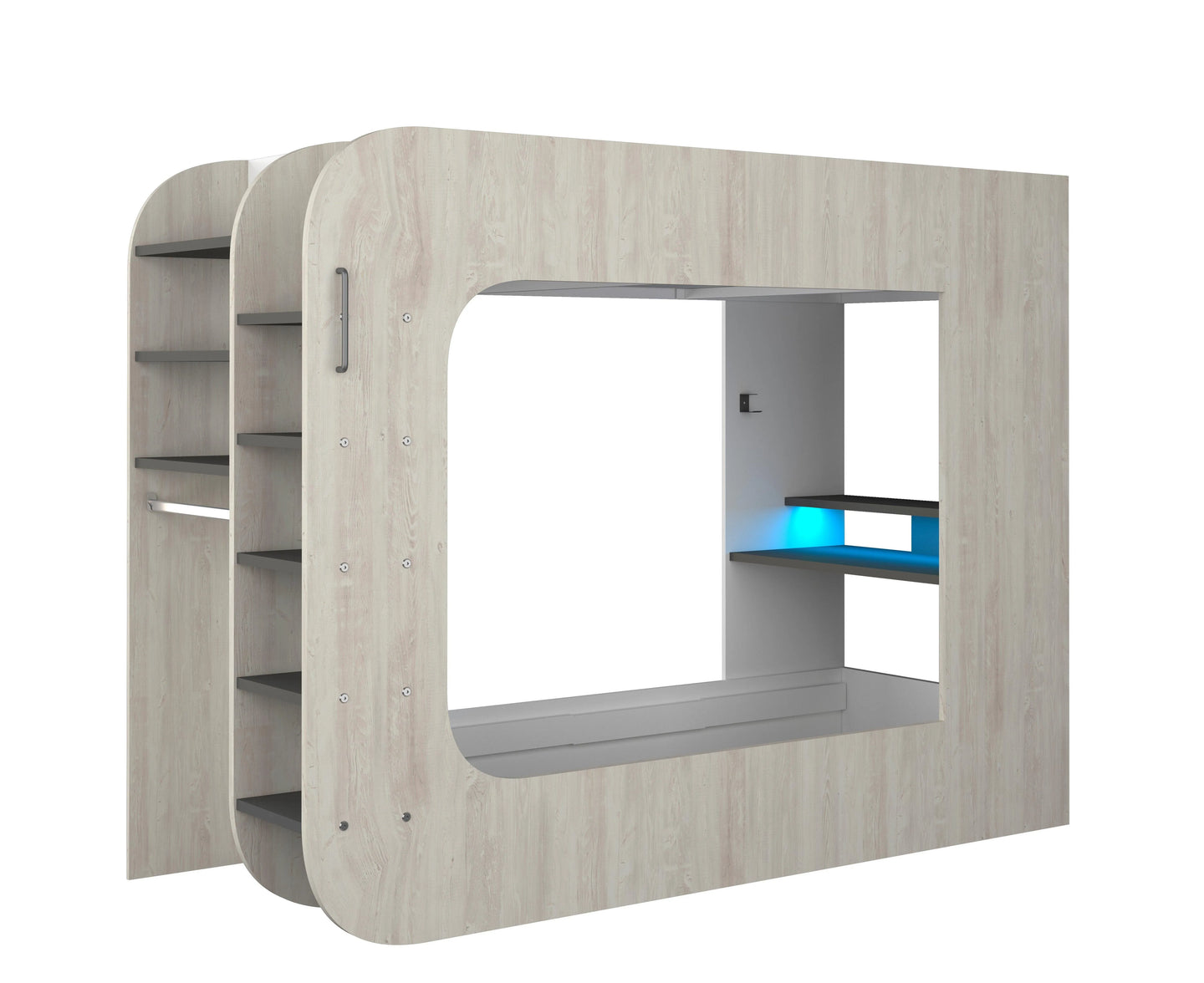 Trasman Loft Pod Gaming High sleeper with Pull-out Sofa (single)
