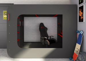 Trasman Loft Pod Gaming High sleeper with Pull-out Sofa (single)