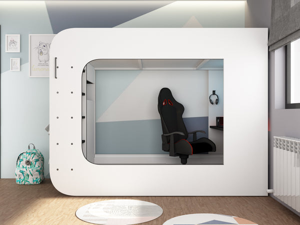 Trasman Loft Pod Gaming High sleeper with Pull-out Sofa (single)