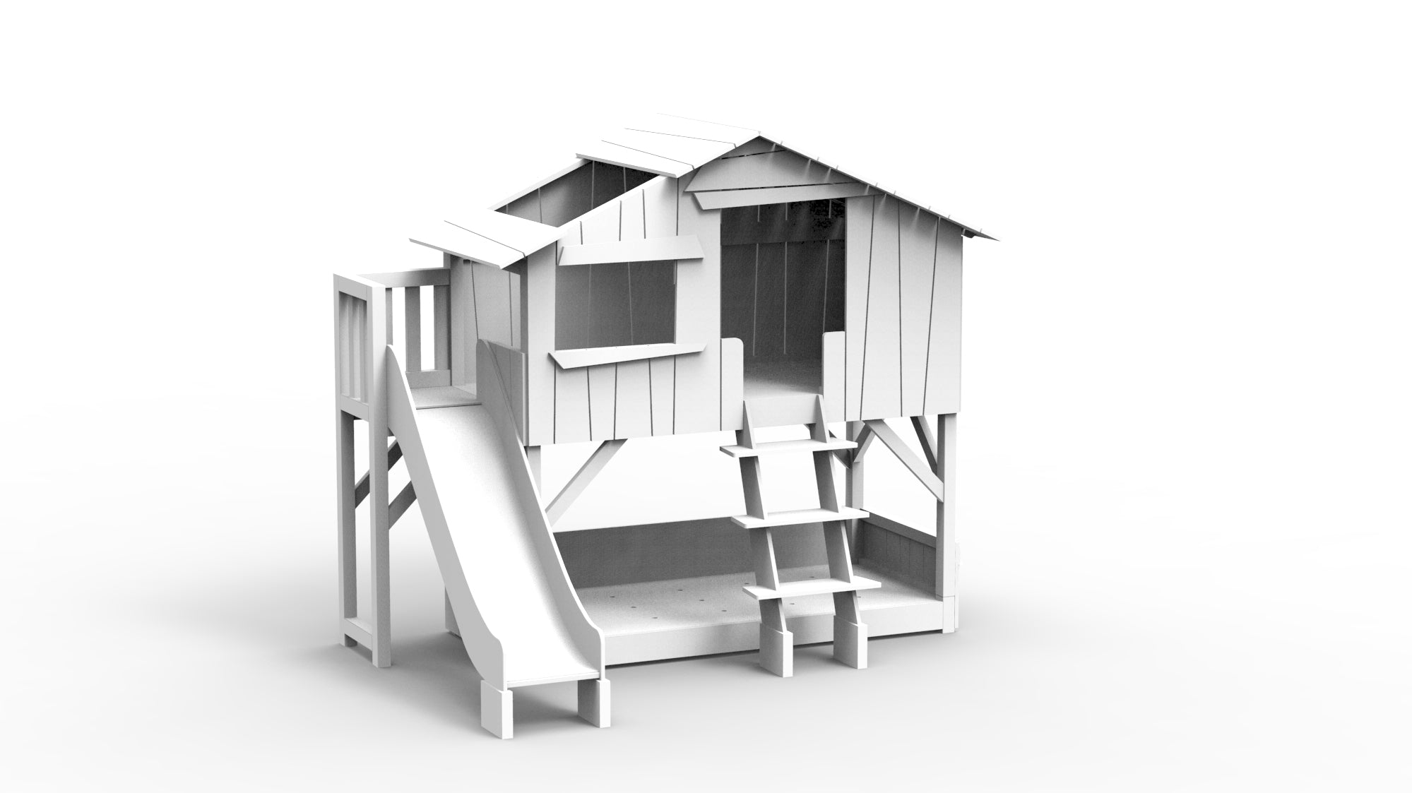 treehouse-bunk-bed-with-platform-and-slide