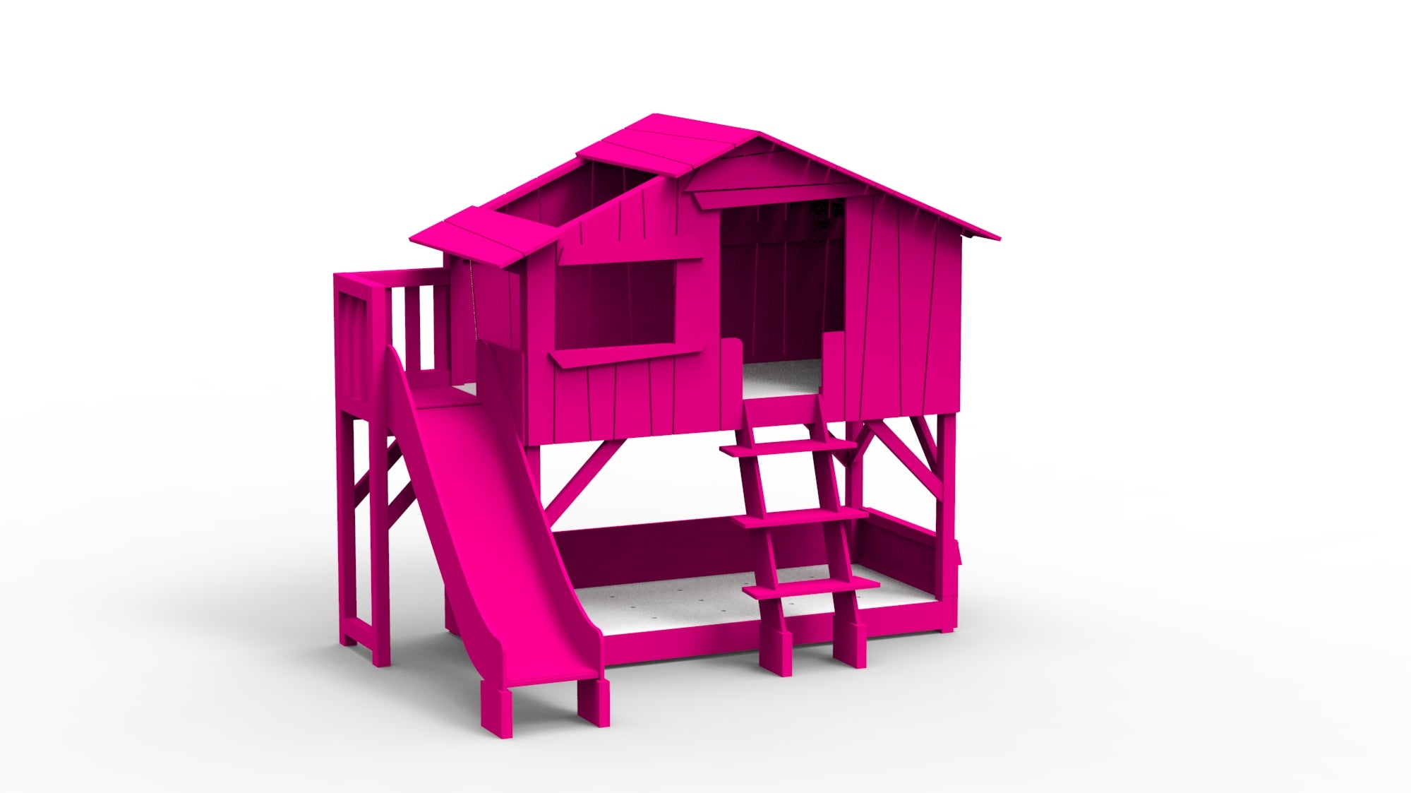 treehouse-bunk-bed-with-platform-and-slide