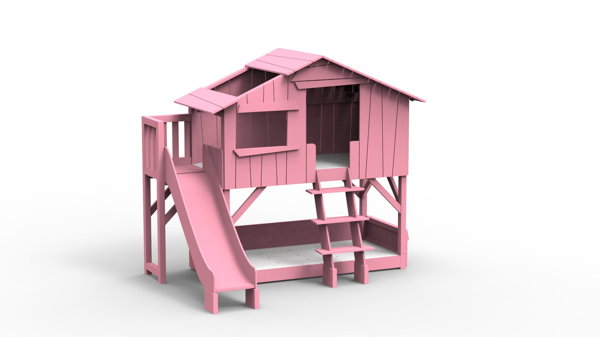treehouse-bunk-bed-with-platform-and-slide