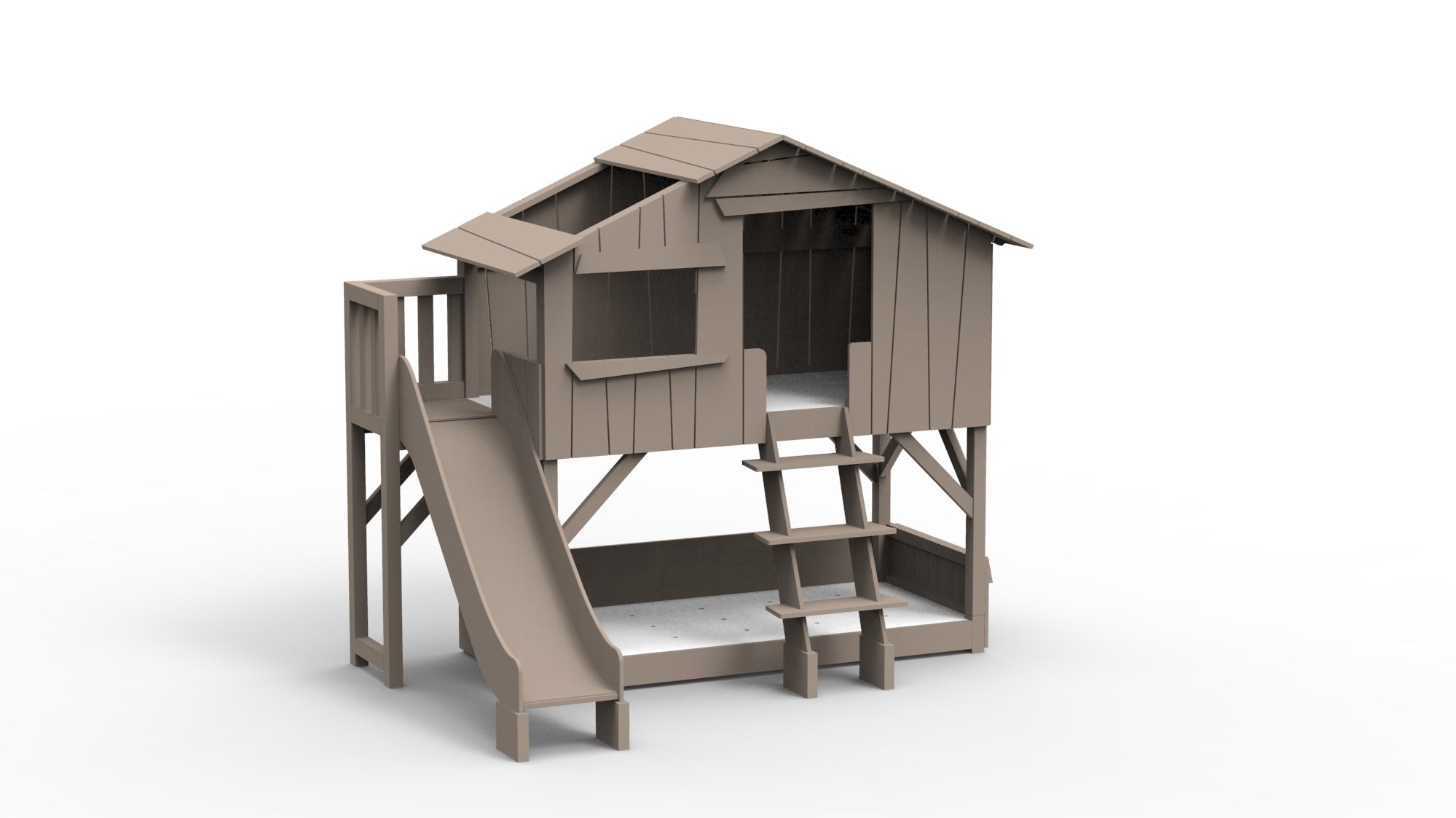 treehouse-bunk-bed-with-platform-and-slide