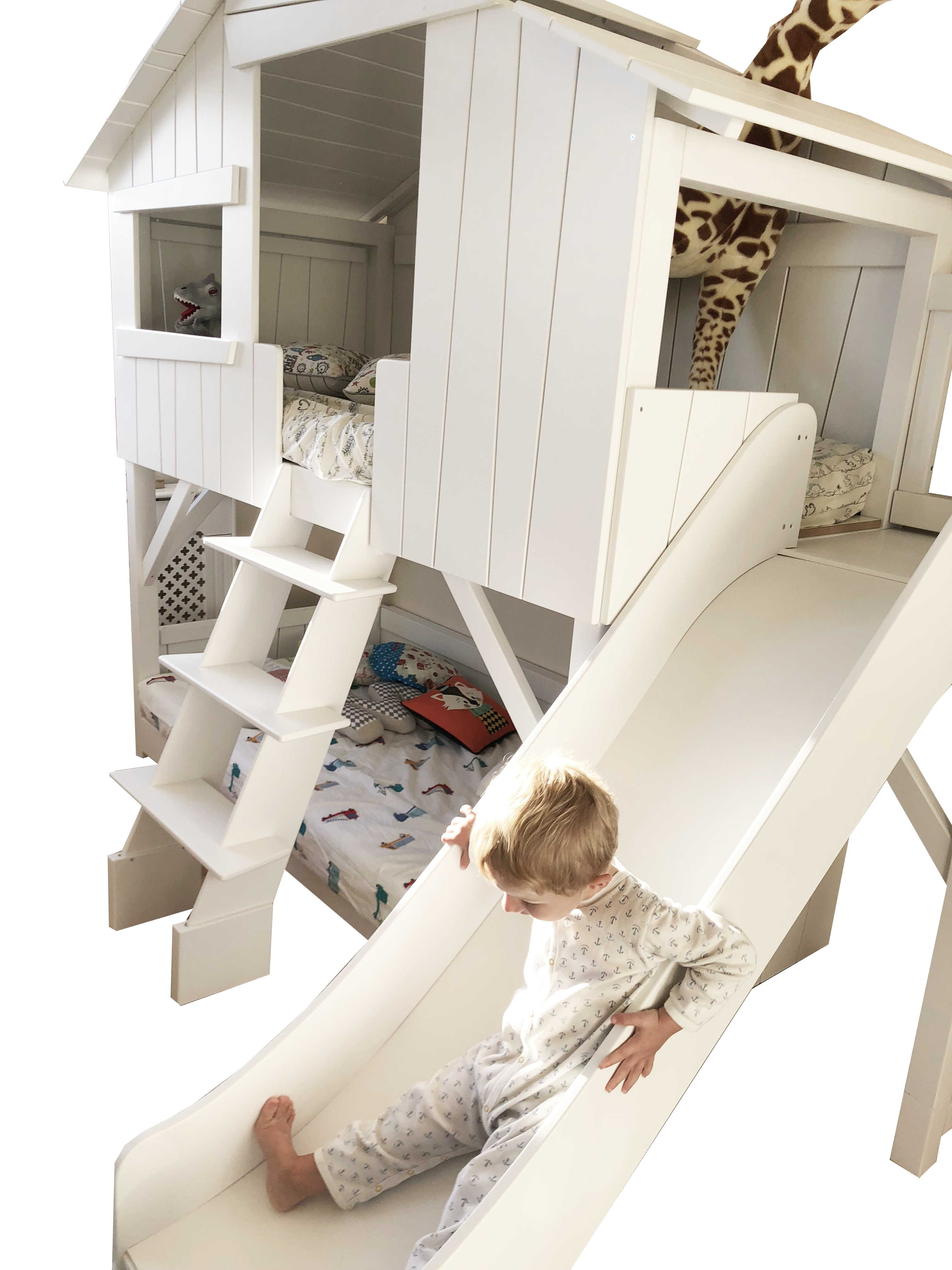 treehouse-bunk-bed-with-platform-and-slide