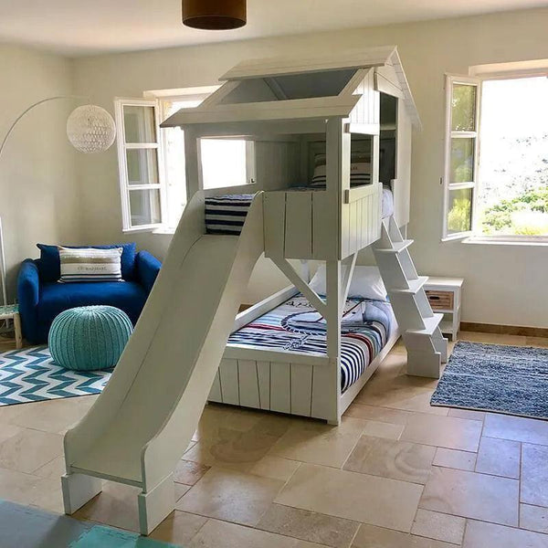 Treehouse Bunk Bed with Slide