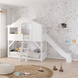 Treehouse Bunk Bed with Slide