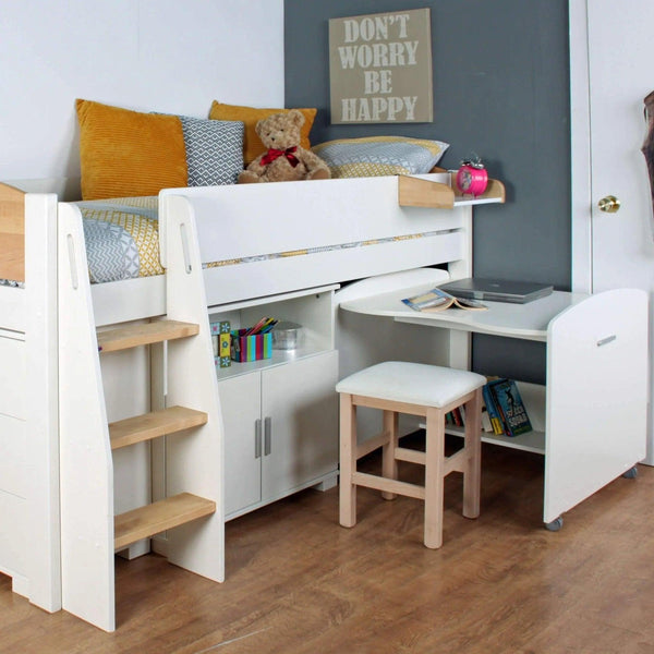Urban Birch Mid Sleeper With Optional Storage