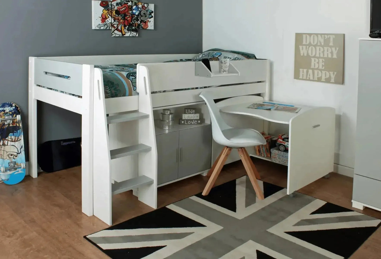 Urban Birch Mid Sleeper With Optional Storage