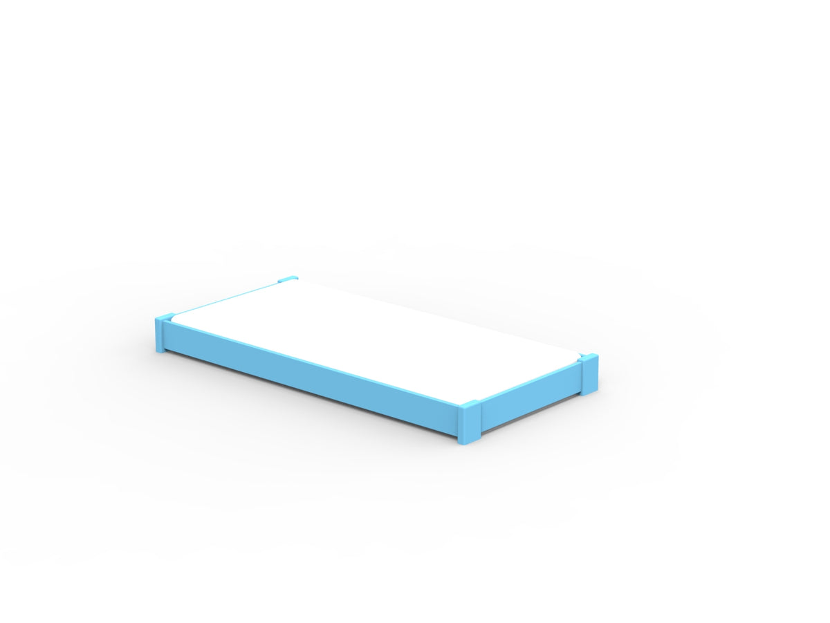 Mathy by Bols Dominique Virginie Montessori Floor Bed in Azur Blue
