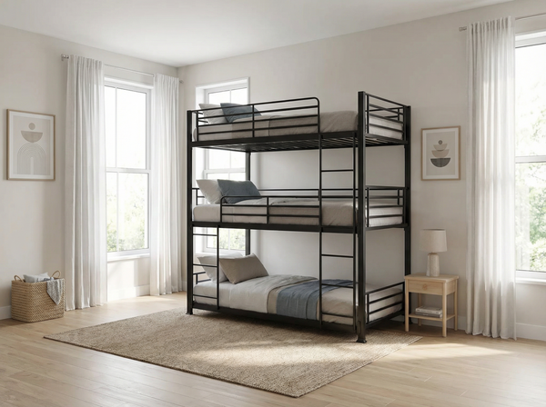 Vertex Triple Sleeper Metal Bunk Bed