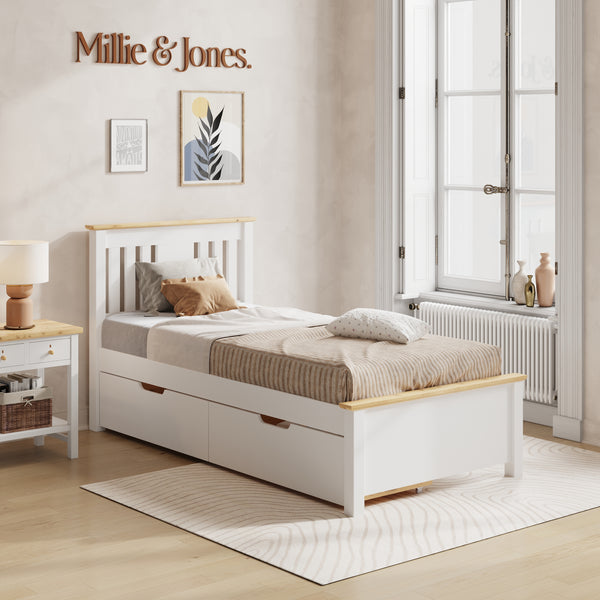 Wilfred Classic Single Bed with Drawers