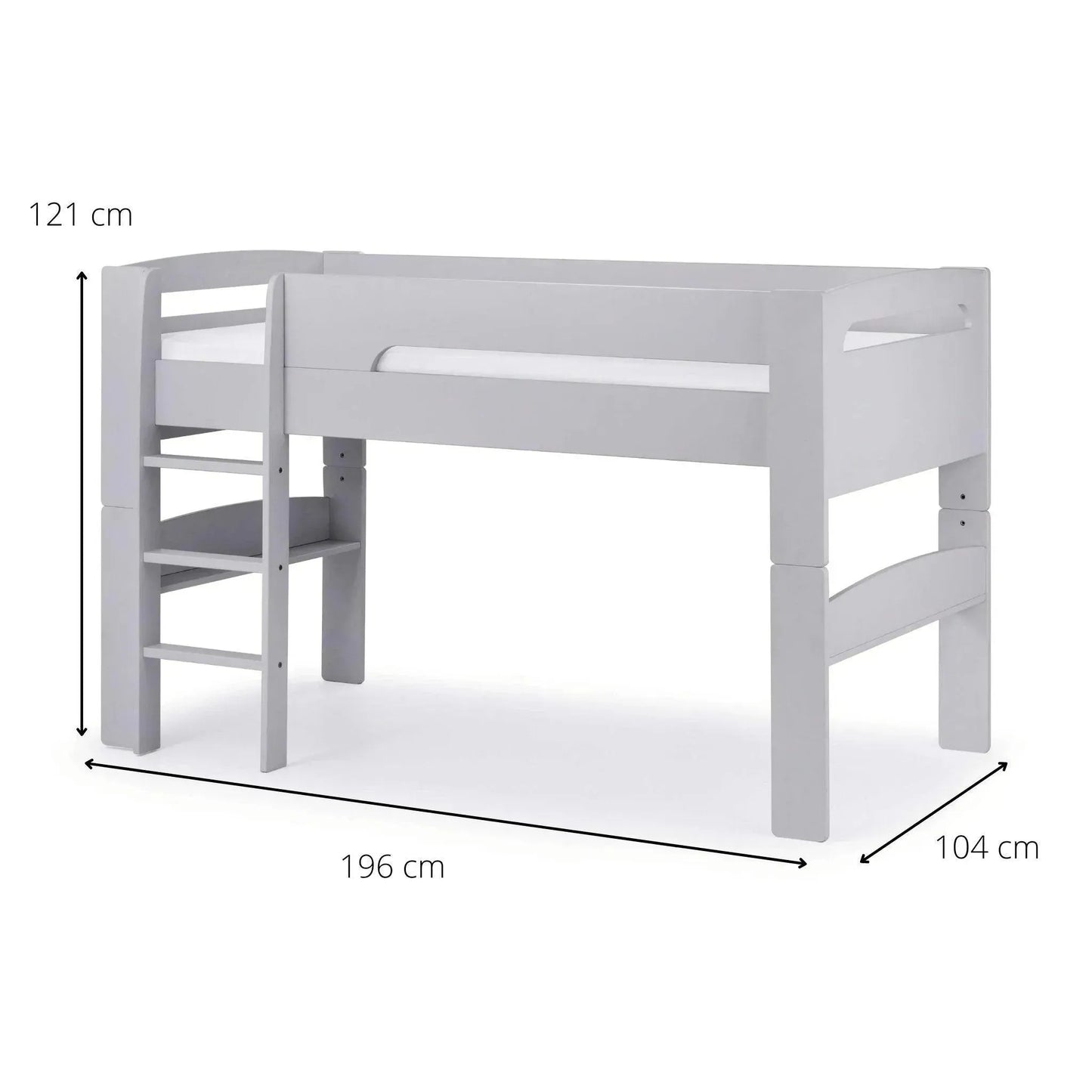 Willow Dove Grey Mid Sleeper