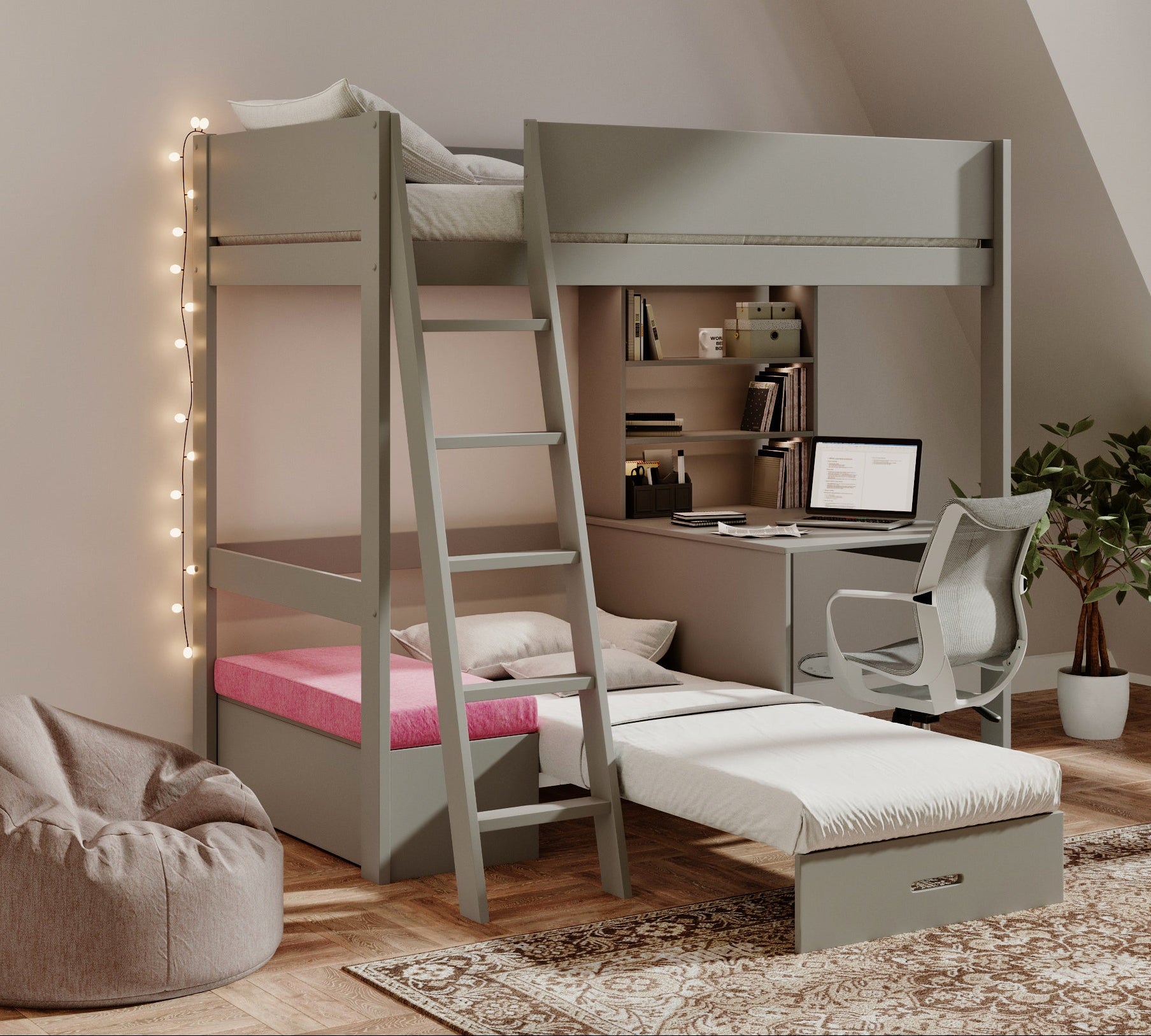 windsor-solid-pine-high-sleeper-with-sofa-bed-desk