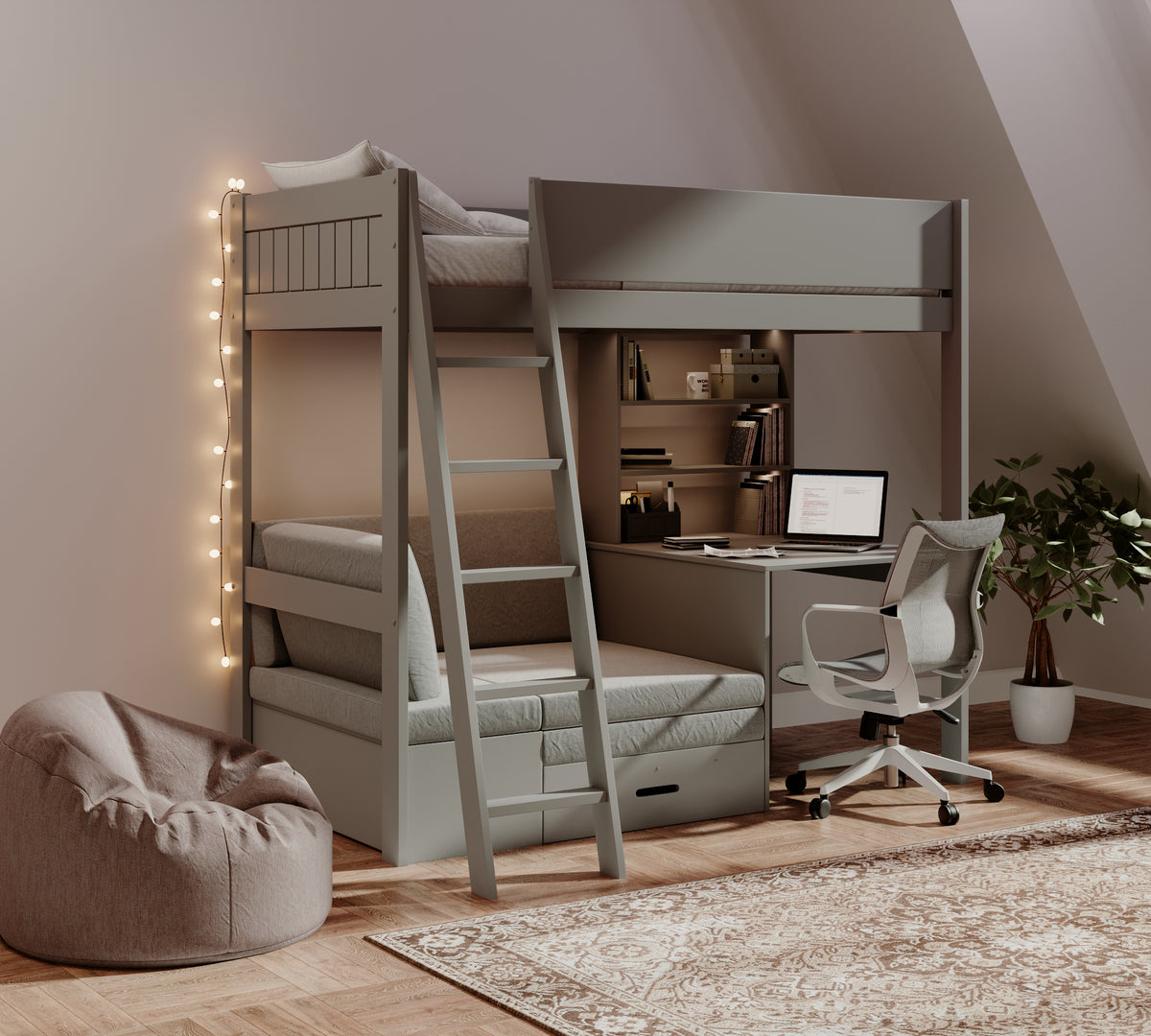 windsor-solid-pine-high-sleeper-with-sofa-bed-desk