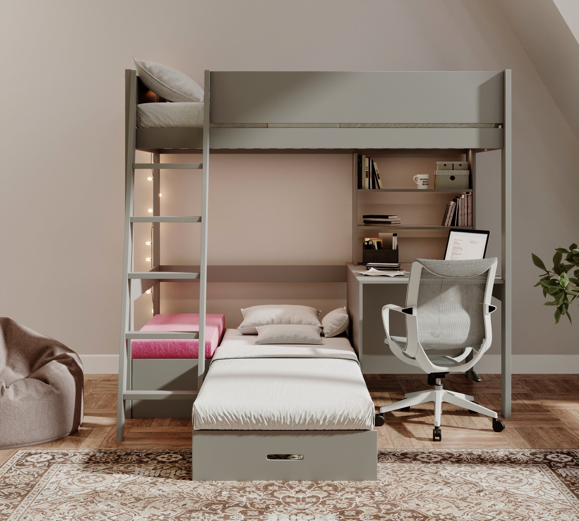 windsor-solid-pine-high-sleeper-with-sofa-bed-desk