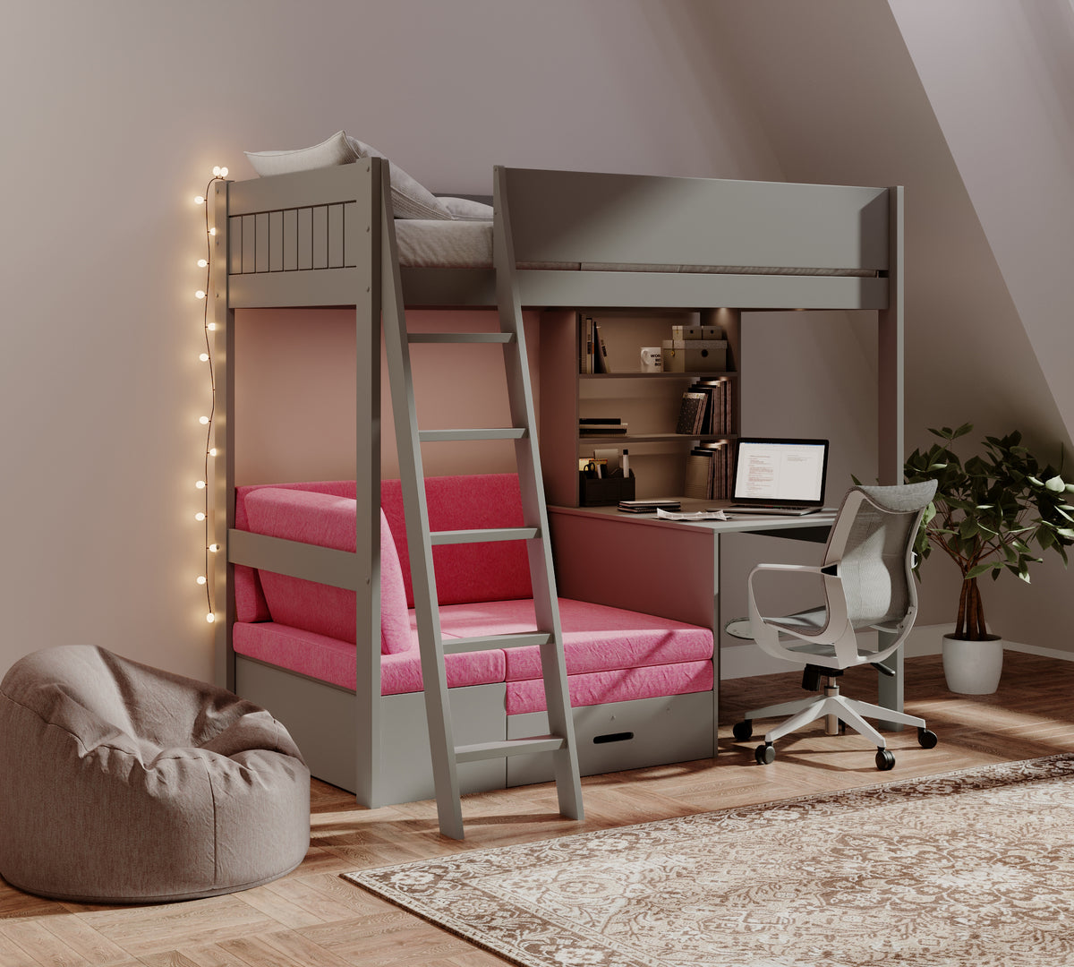 windsor-solid-pine-high-sleeper-with-sofa-bed-desk