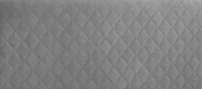 Langford Upholstered Bed Frame in Grey - detail