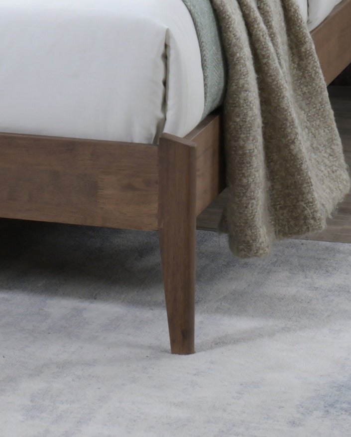 Eversley Velvet and Wood Bed Frame - detail