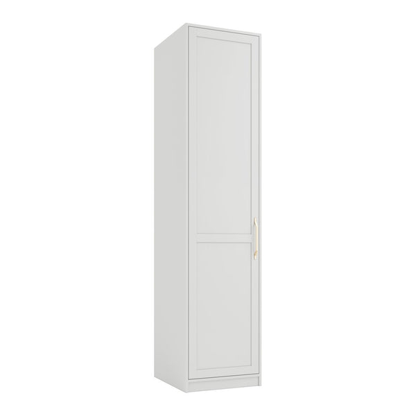 Aldeburgh Shaker 1 door wardrobe in White