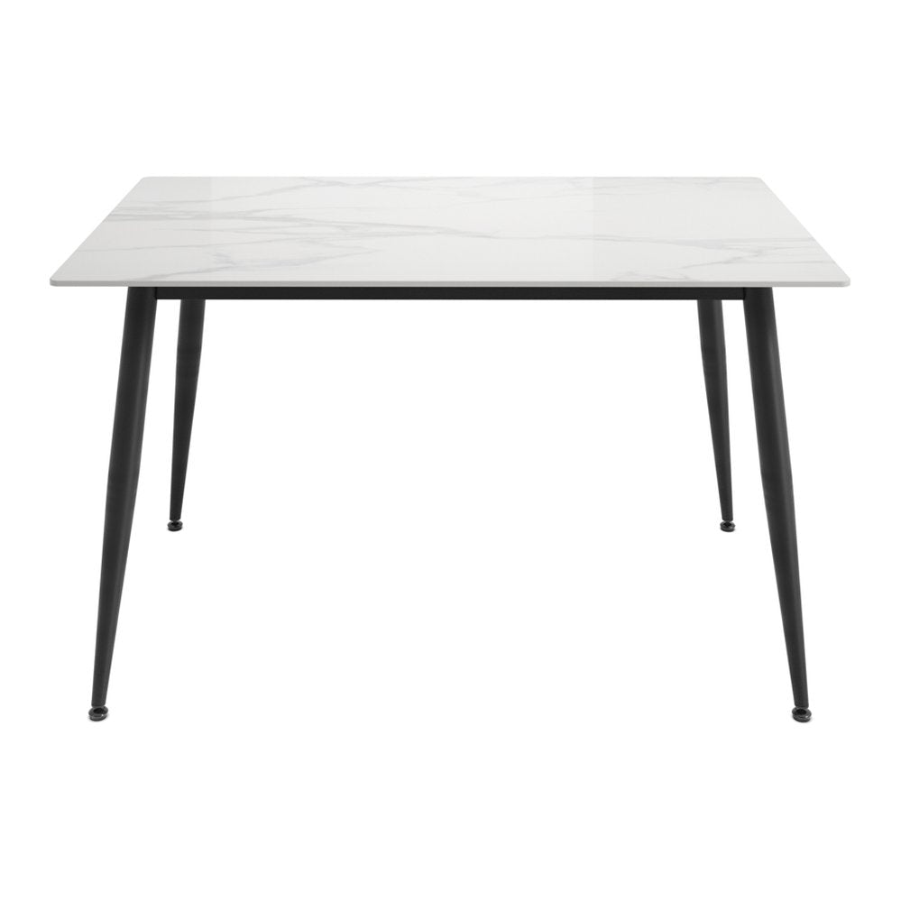 Alfriston marble effect dining table and four chairs