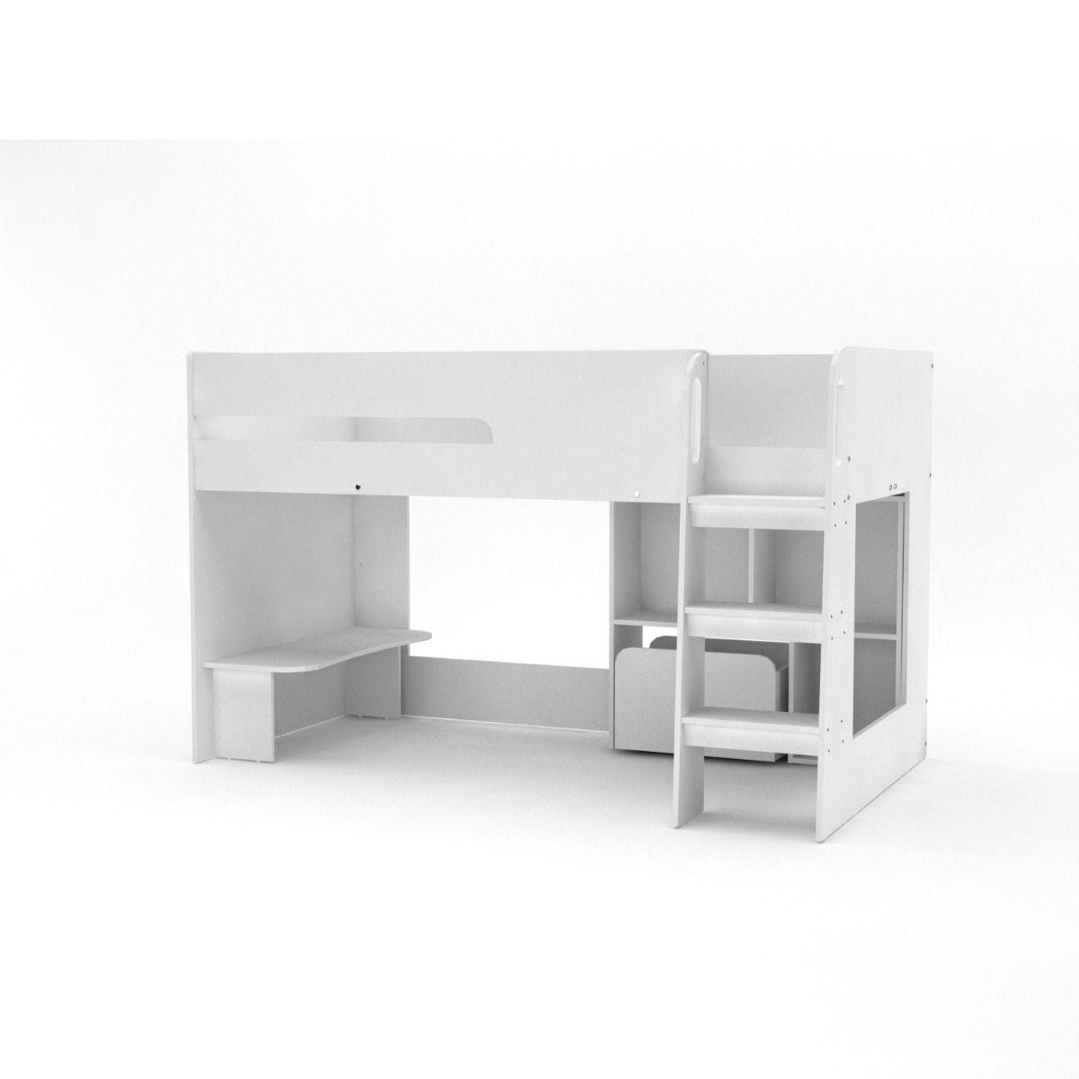 The Cubby Mid Sleeper Bed - Millie & Jones