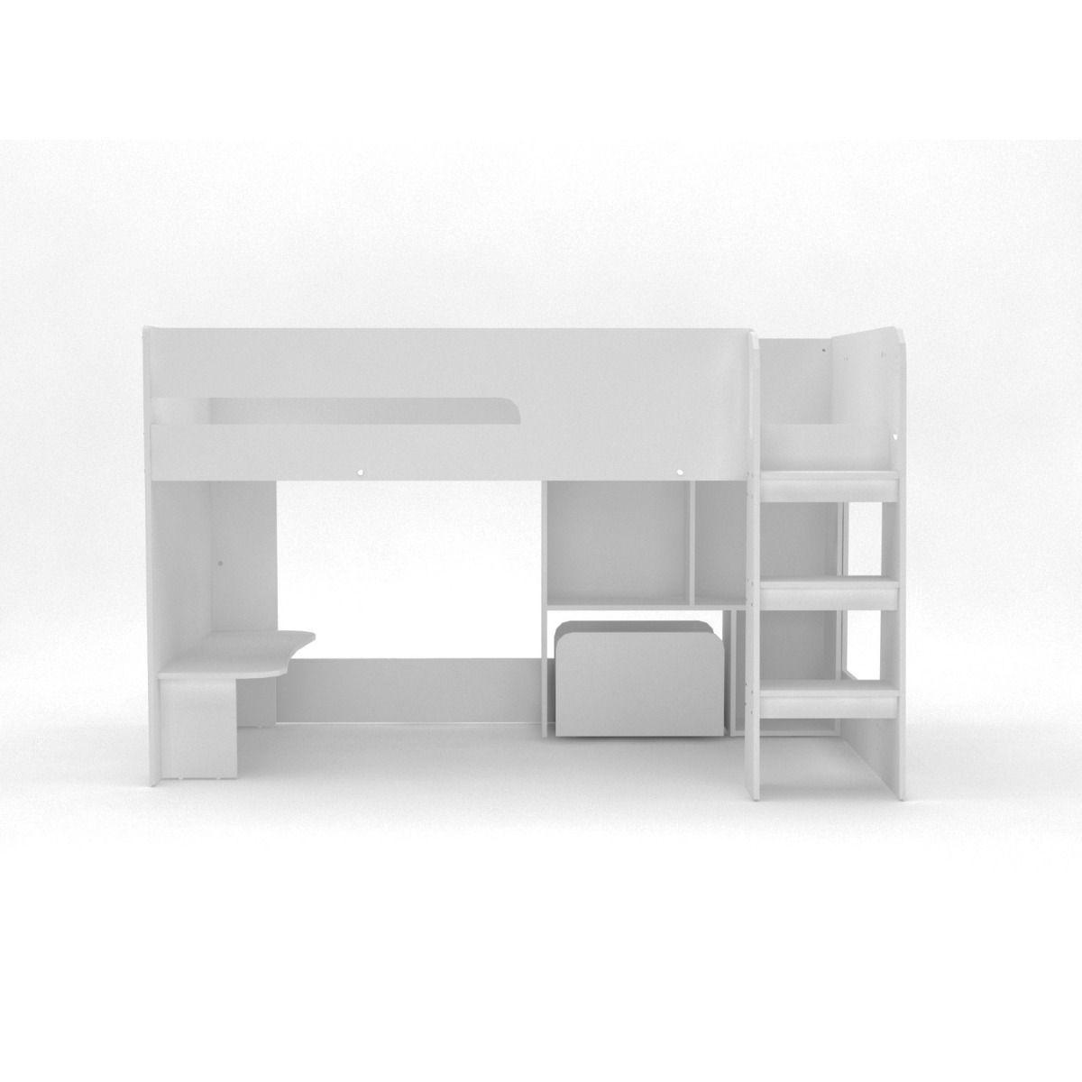 The Cubby Mid Sleeper Bed - Millie & Jones