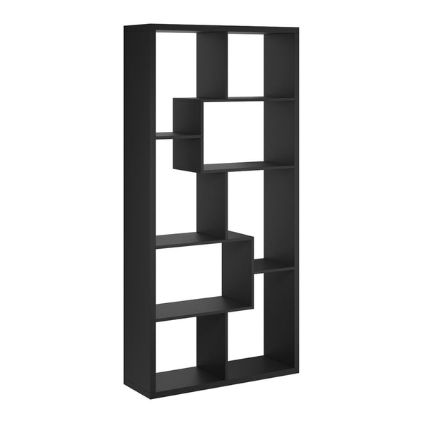 Appledore geometric shelving unit in Black