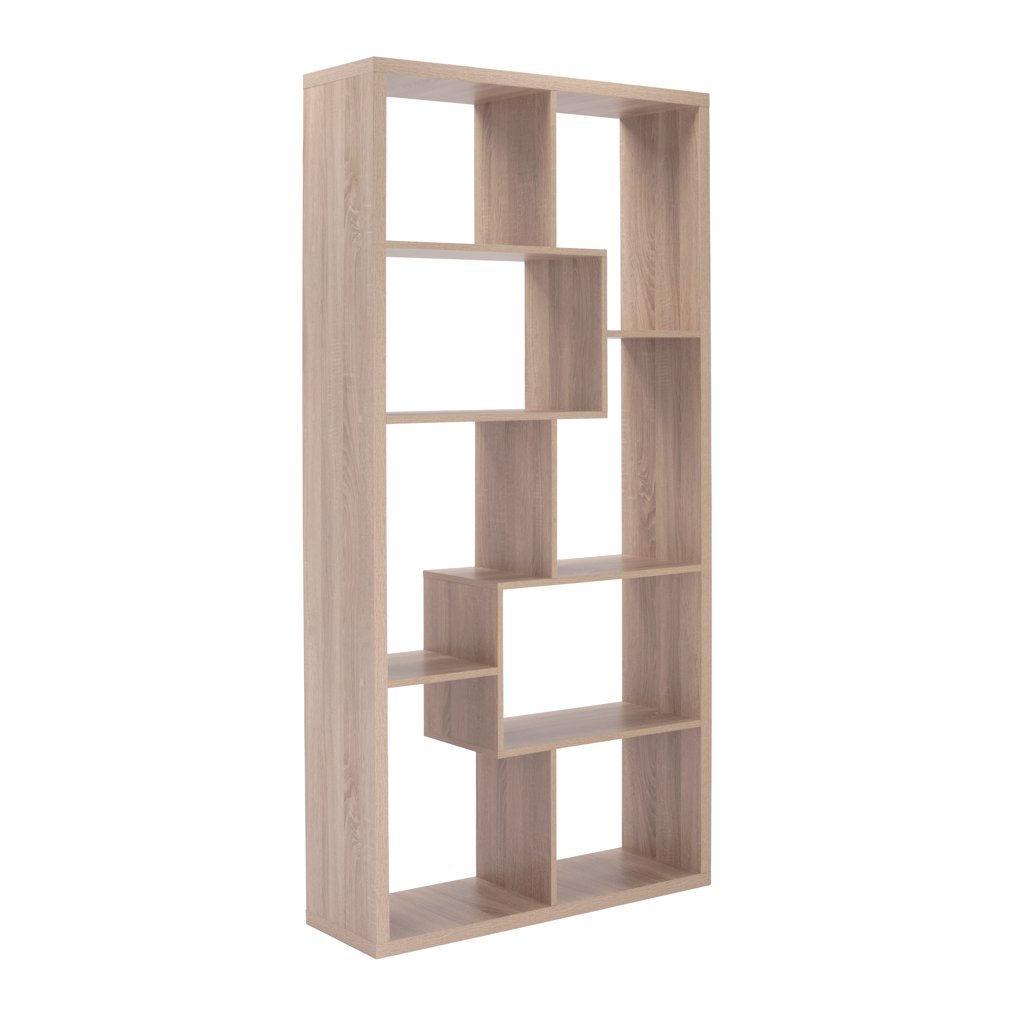 Appledore geometric shelving unit in Light Wash