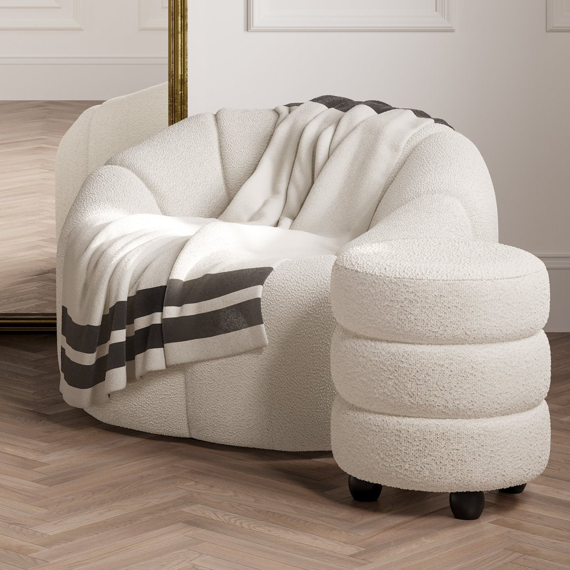 Arran upholstered pouffe