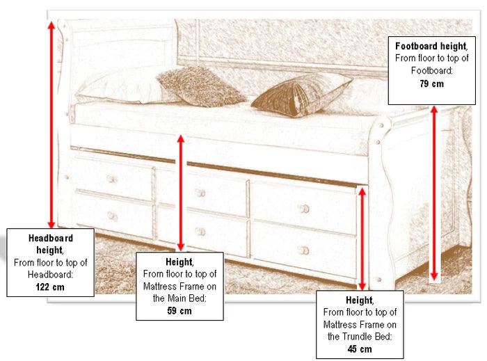 The Pembroke Guest Bed - White - Millie & Jones