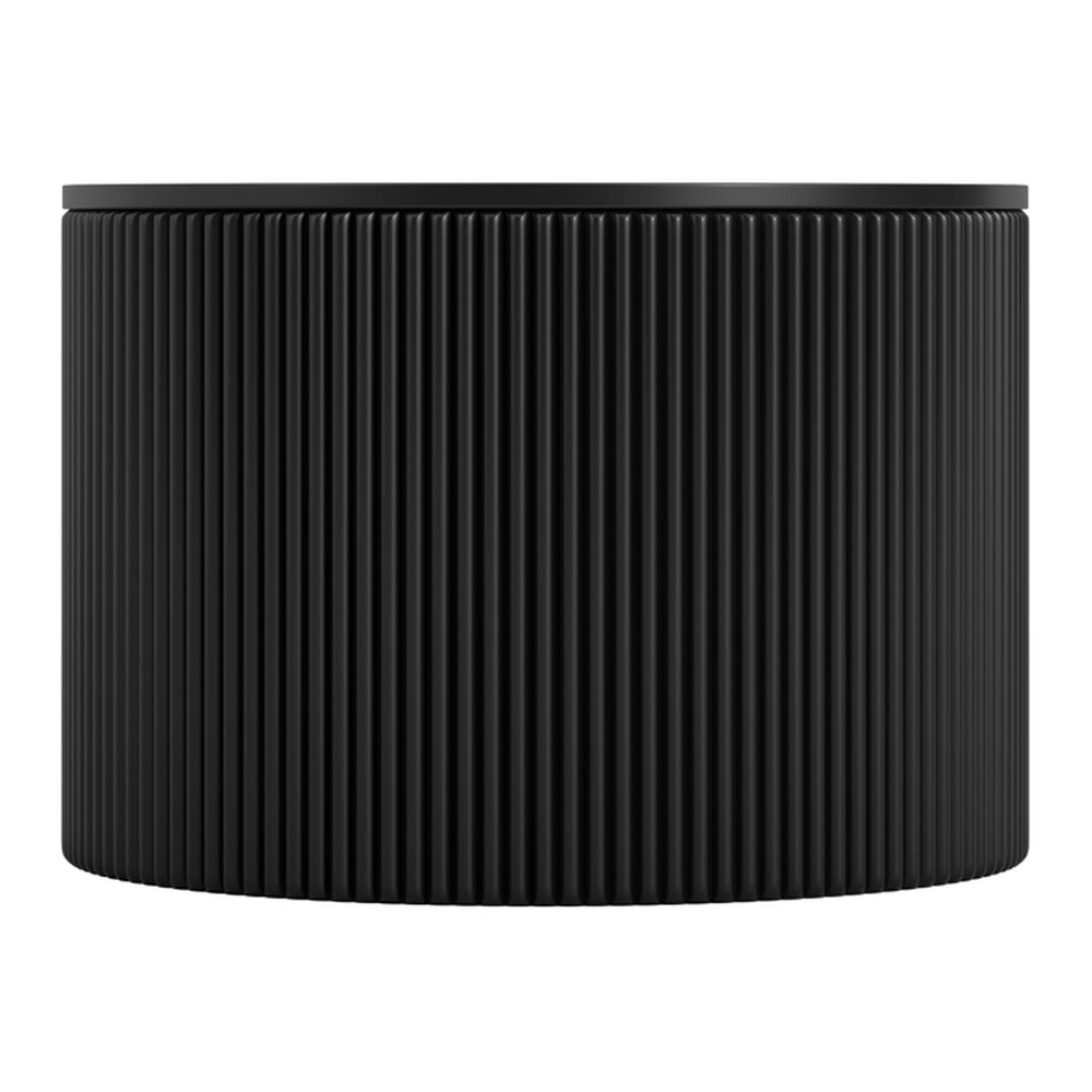 Bantham round coffee table with reeded base