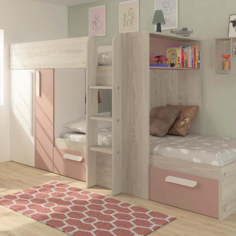 Barca Bunk Beds with Storage, Drawers, Wardrobe & Shelves - Millie & Jones