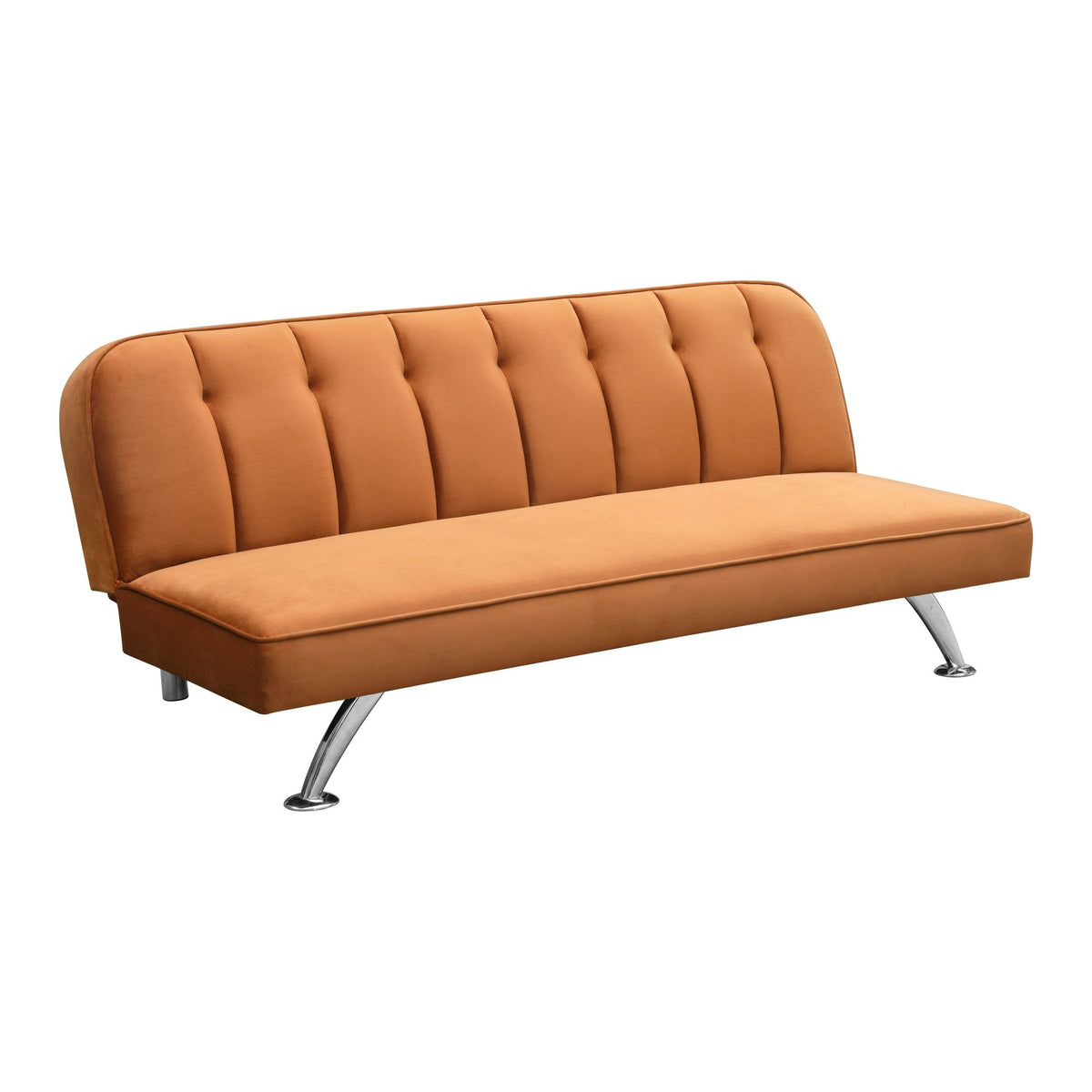 Battersea velvet sofa bed in Orange
