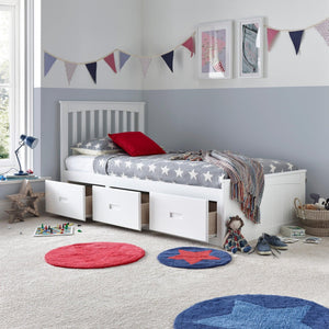 Quest Wooden 3 Drawer Bed - Hover