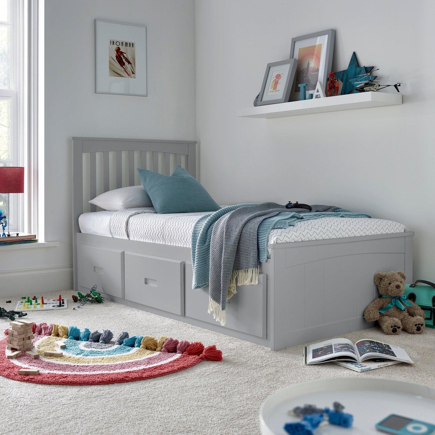 The Quest Wooden 3 Drawer Bed - Millie & Jones