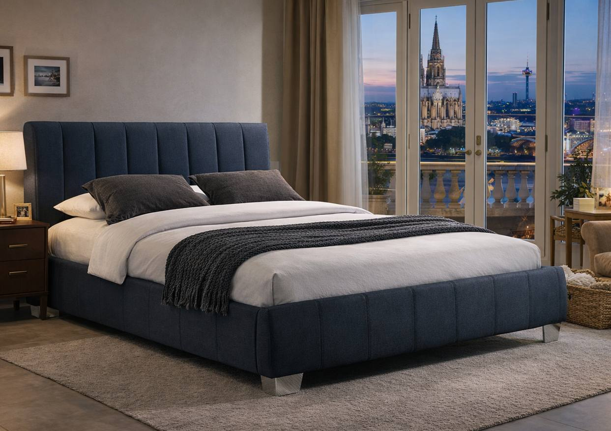 Bellamy Upholstered Bed Frame in Grey