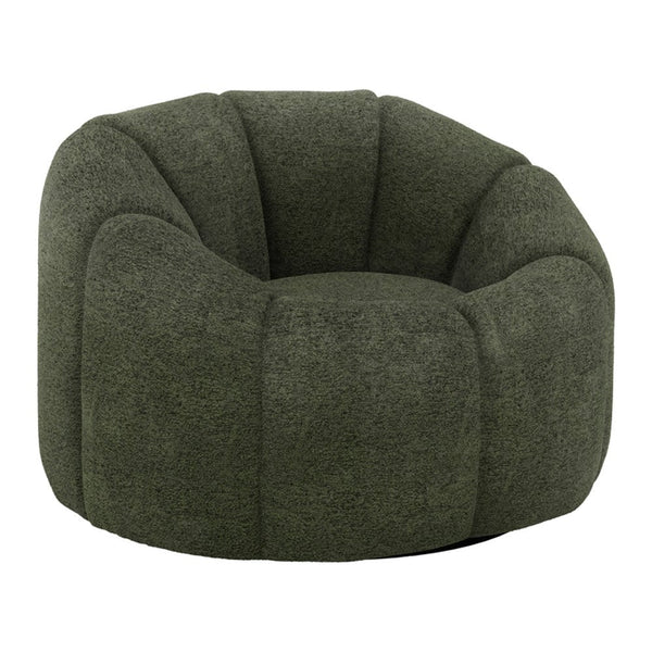 Belsize retro swivel chair in Basil