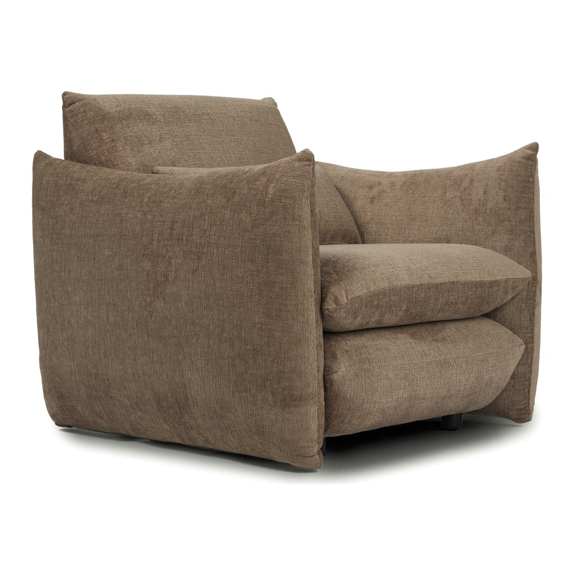 Bermondsey oversized pillow armchair in Coffee