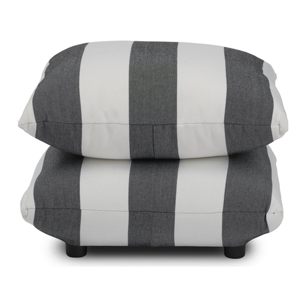 Bermondsey striped pouffe