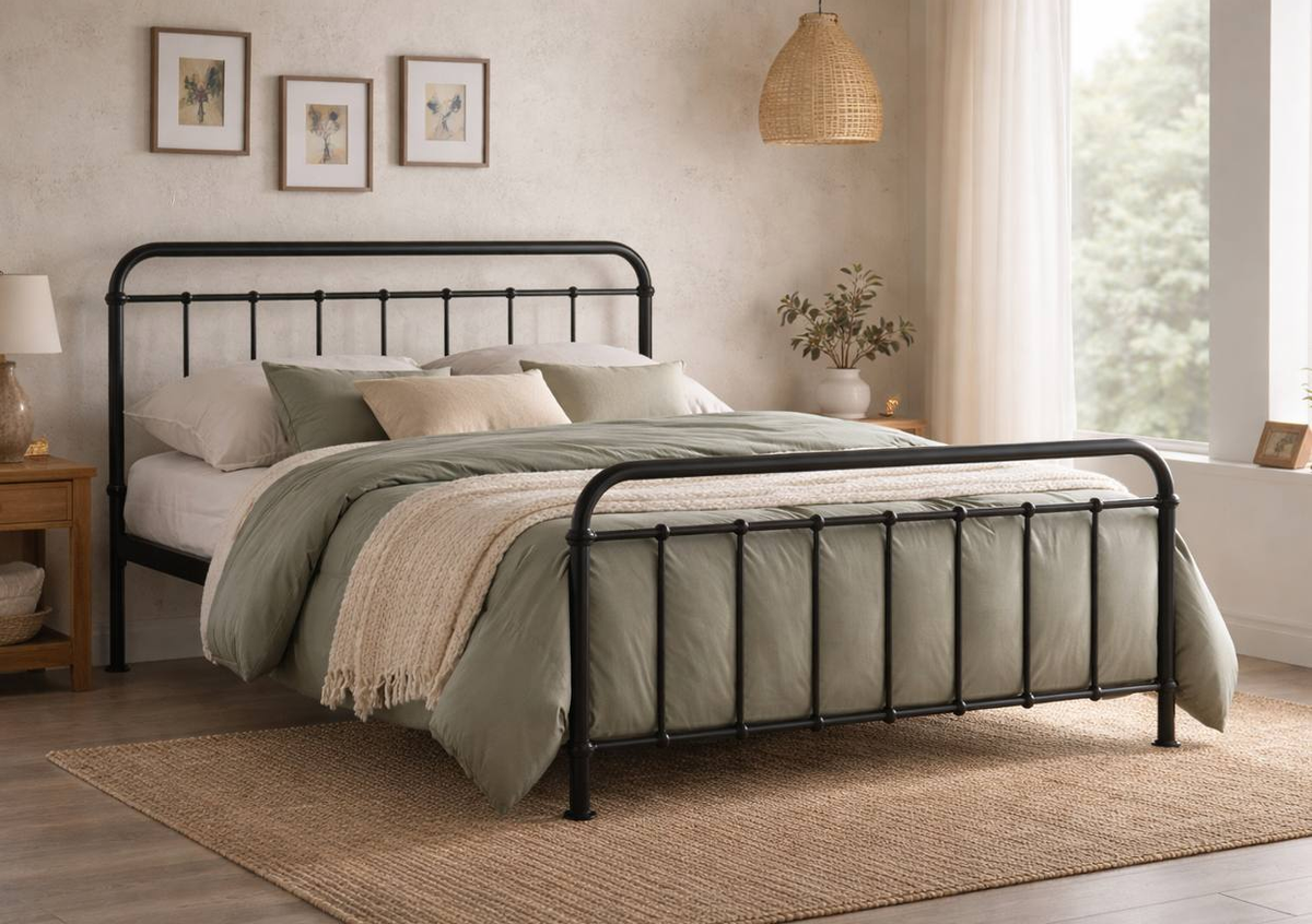 Bexley Metal Bed Frame in Black