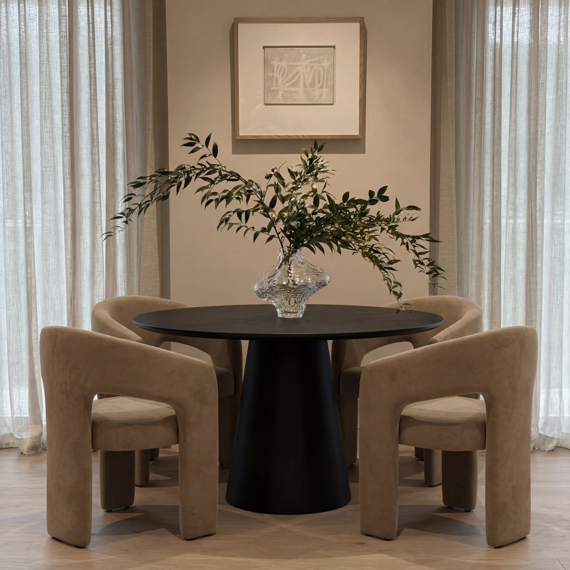 Bibury curved back dining chair